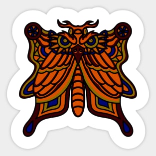 Butterfly and Owl Sticker